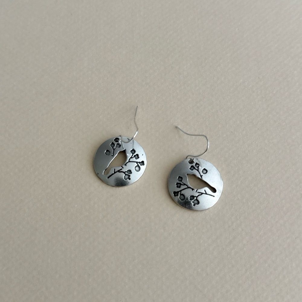 Bird dangle Earrings #2316 - Picture 3 of 5